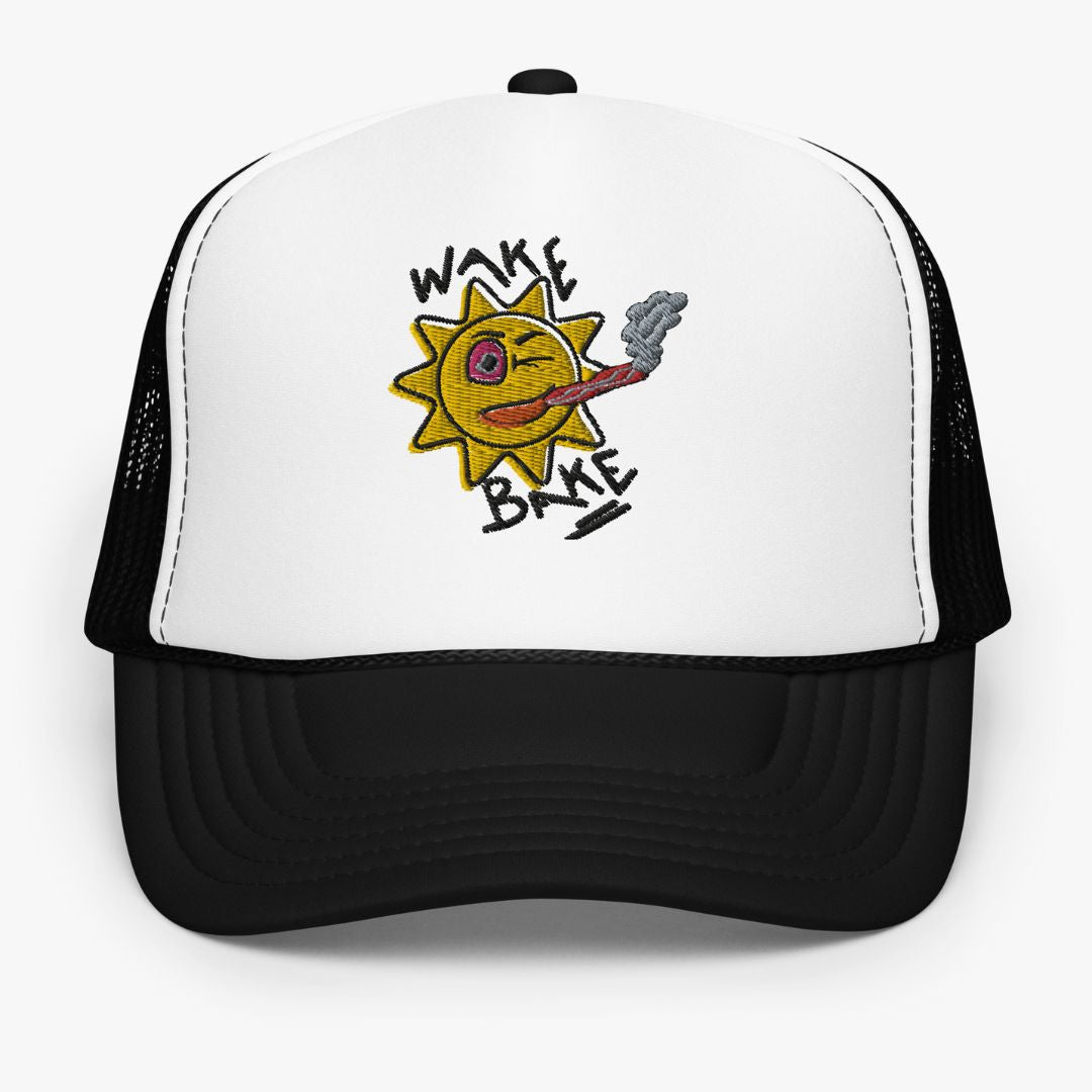 WAKE & BAKE FOAM TRUCKER HAT